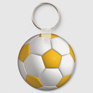 Customised Personalised Saucer Football Key Ring