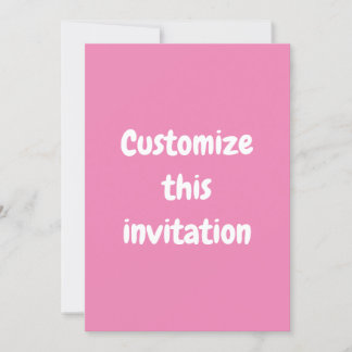 Customised Personalised Zazzle Invitations
