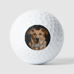 Customised pet dog photo modern personalised golf  balls