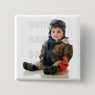 Customised Photo Birthday Button