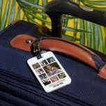 Customised Photo Collage Luggage Tag<br><div class="desc">This modern photo collage luggage tag is the perfect gift for your best friend, featuring 18 of your favourite photographs, personalised with your name and cell number. Fantastic as a present for christmas, graduation, galatines, birthday or gift any other special occassion, the font style, size and colour can be changed...</div>