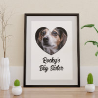 Customised photo dog big sister