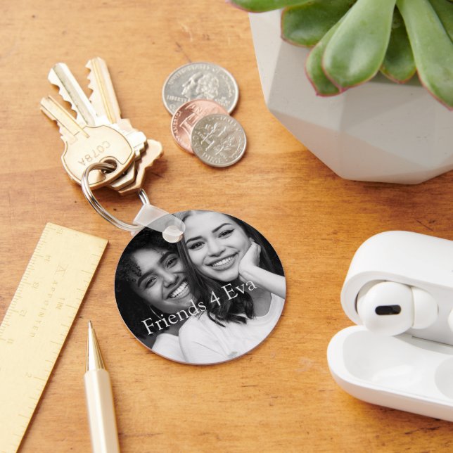 Customised Photo Friends 4 Eva  Key Ring (Desk)