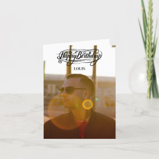 Customised Photo Happy Birthday Card