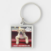 Customised Photo Key Chain Sterling Silver