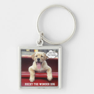 Customised Photo Key Chain Sterling Silver