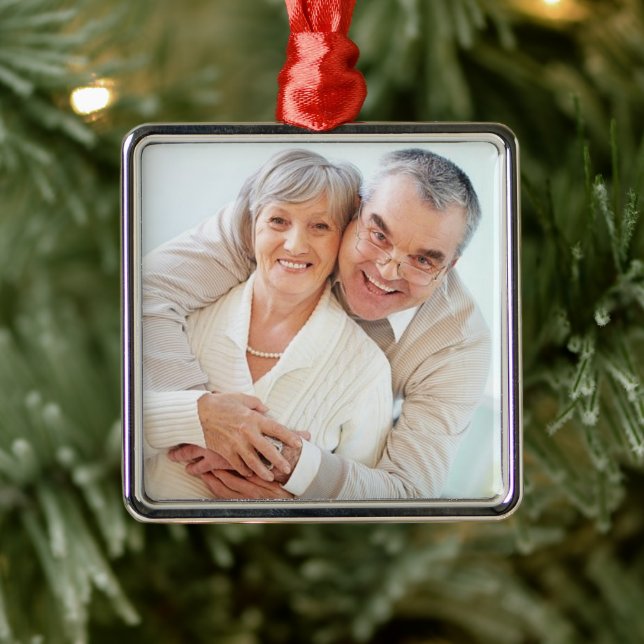 Customised photo Metal Ornament (Tree)