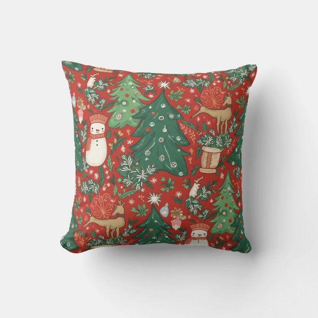 Customised pillow cushion with a Christmas feel (Front)