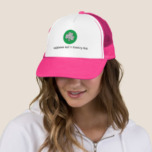 Customised Pink Golf Hat with Logo & Name