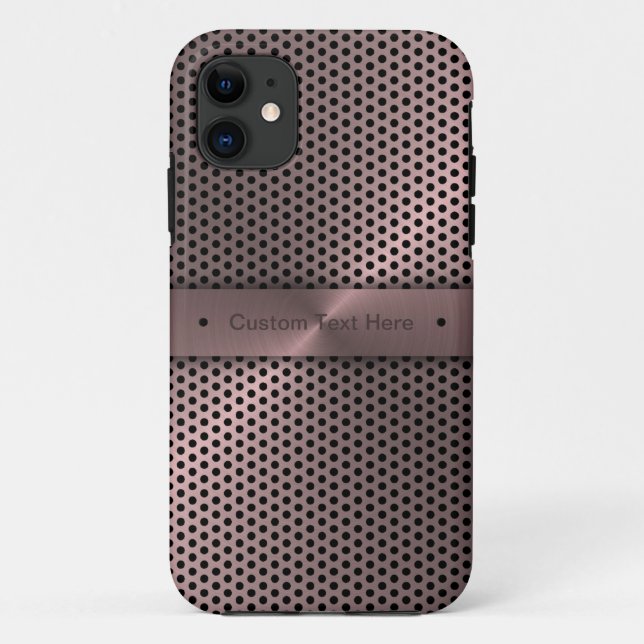 Customised Pink Metallic Case-Mate iPhone Case (Back)
