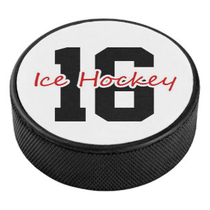 Customised Player Number Ice Hockey Puck