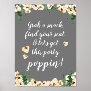 Customised Poster for Popcorn Station
