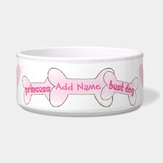 Customised Princess Best Dog Pet Bowl