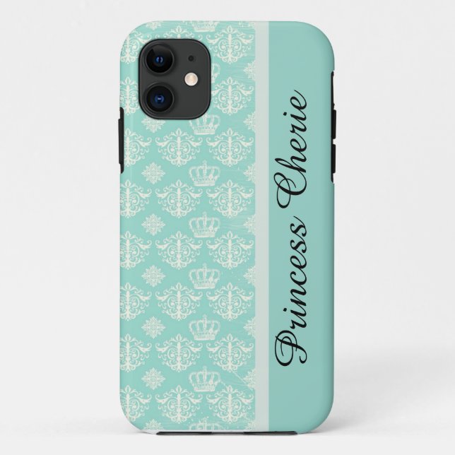 Customised Princess Damask iPhone Case (Back)