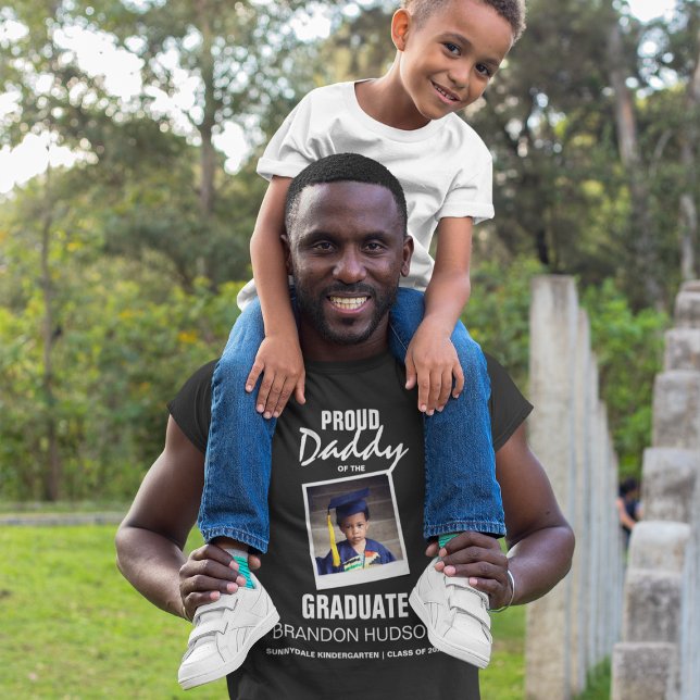 Customised Proud Daddy Of The Graduate | Photo T-Shirt (Creator Uploaded)