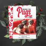 Customised Pug Dog Christmas Picture Custom Photo Holiday Card<br><div class="desc">Celebrate the season with a touch of humour and charm with our Customised Pug Dog Christmas Picture Custom Photo Holiday Card. Featuring your adorable pug’s photo as the star, this card is a delightful way to send warm holiday wishes to friends and family. Whether your pug is striking a cute...</div>