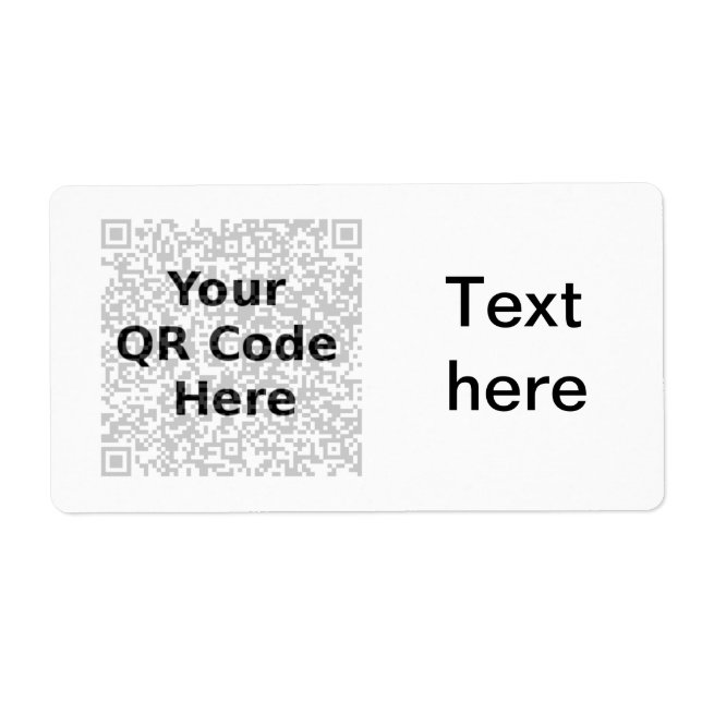 Customised QR Label (Front)