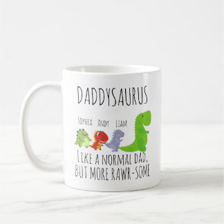 Customised rawr-some Daddysaurus Coffee Mug