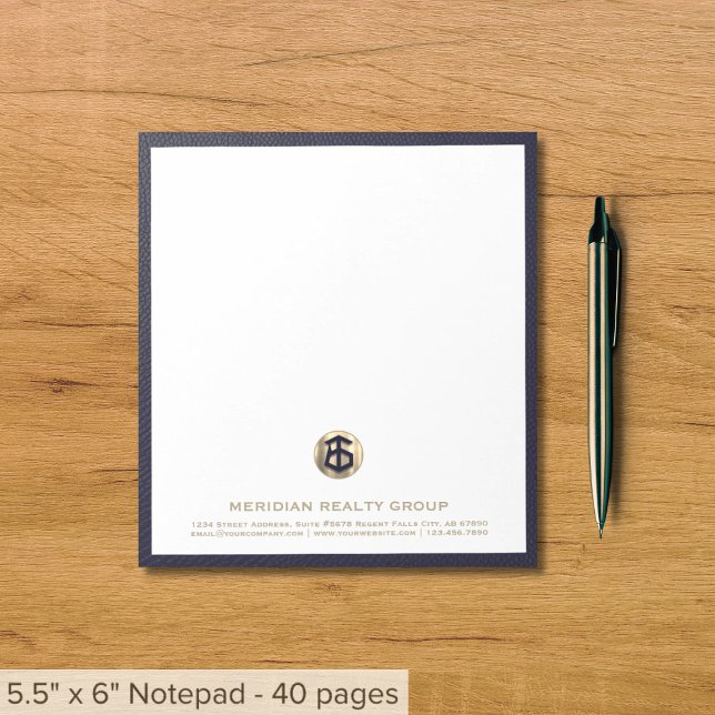 Customised Real Estate Office Notepad with Logo (Creator Uploaded)