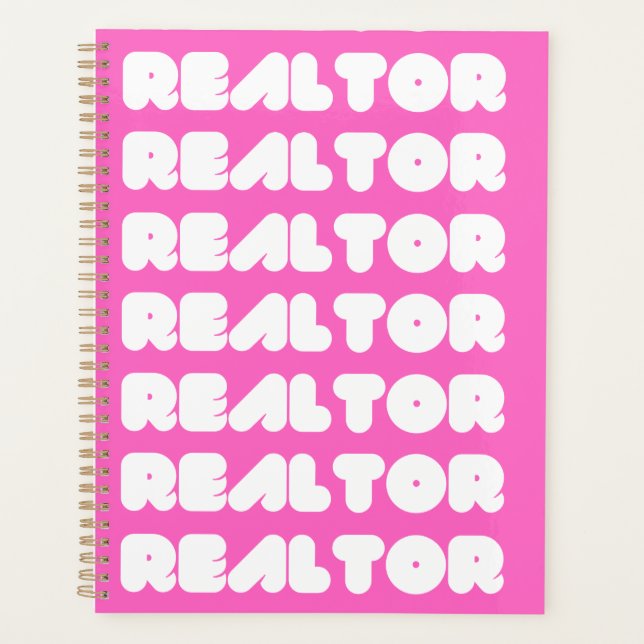 Customised Realtor Logo  Planner (Front)