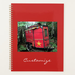 Customised Red Gypsy tiny caravan Planner