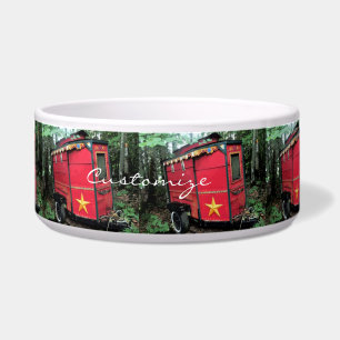 Customised Red Gypsy tiny caravan Thunder_Cove