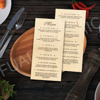 Customised Restaurant Flat Menu
