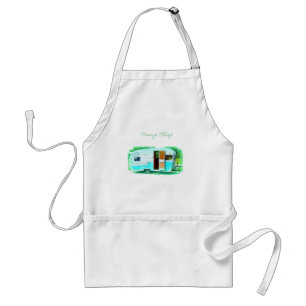 Customised Retro caravan camper Standard Apron