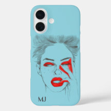 Customised Retro Illustration - Baby blue