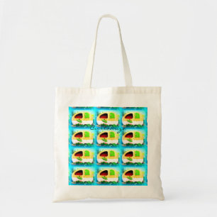 Customised Retro Vintage camper chef Tote Bag