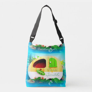 Customised Retro Vintage camper Crossbody Bag