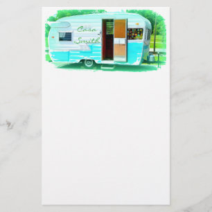 Customised Retro Vintage camper Stationery