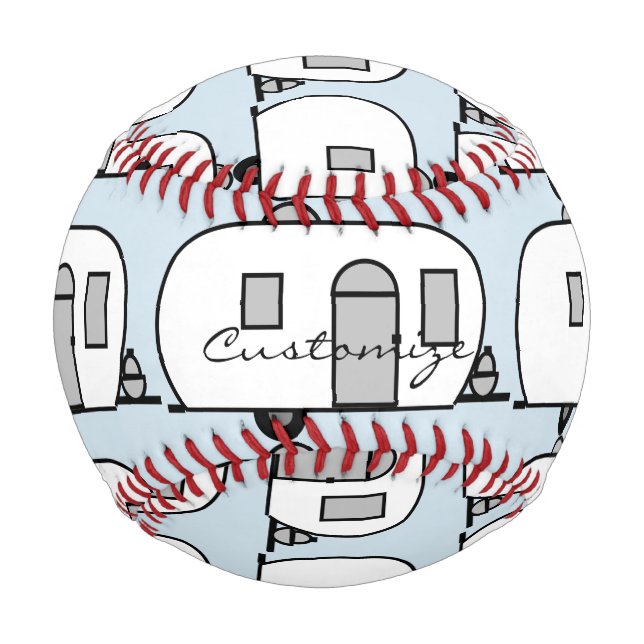 Customised Rounded Caravan Chez Trailer Baseball (Front)