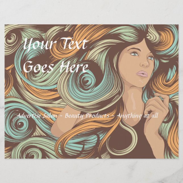 Customised Salon Flyer template (Front)