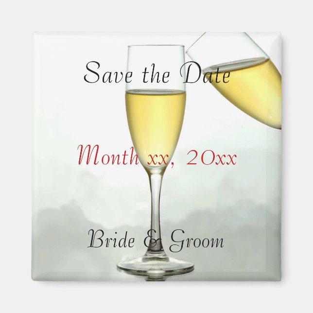 Customised Save the Date Magnet (Front)