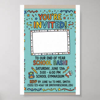 Customised School Invitation – Personalised School Poster