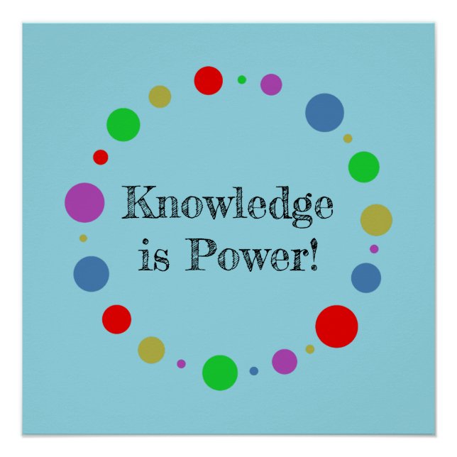 Customised School, Library Colourful Geometric Art Poster (Front)