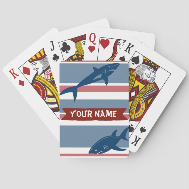 Customised Shark Playing Cards (Back)