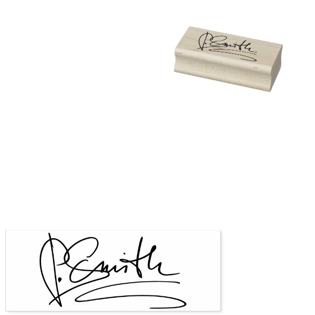 Customised Signature Rubber Stamp (Stamped)
