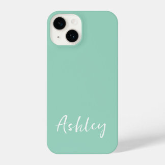 Customised Simple Stylish Modern Minimal Monogram  iPhone 14 Case