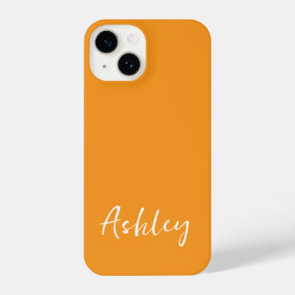 Customised Simple Stylish Modern Minimal Monogram  iPhone 14 Case