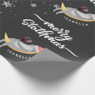 Customised Sloth Merry Christmas Holiday Gift Wrapping Paper