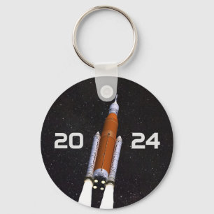 Customised SLS Space Rocket Graduation Party Key Ring