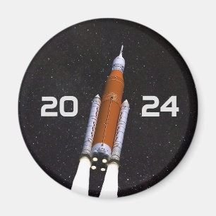 Customised SLS Space Rocket Graduation Party Paper Magnet