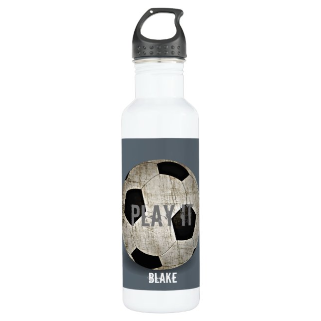 Customised Soccer Ball 710 Ml Water Bottle (Front)