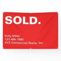 Customised SOLD Sign Commercial Realty Marketing