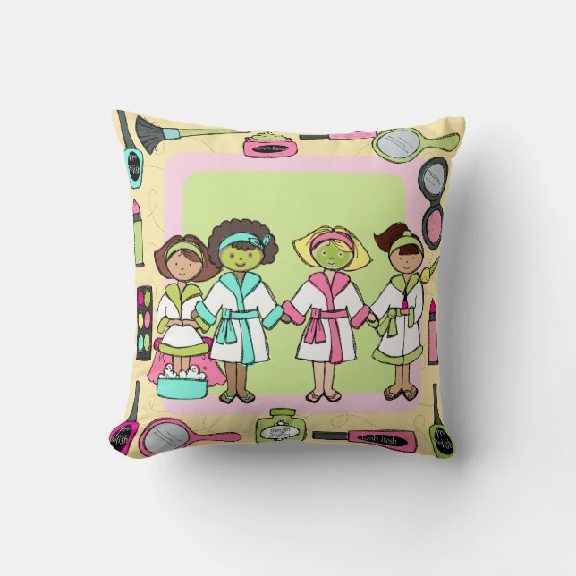 Customised  Spa Party Pillow (Front)