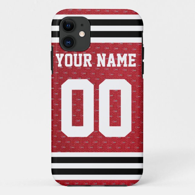 Customised Sports Hockey Jersey Case-Mate iPhone Case (Back)