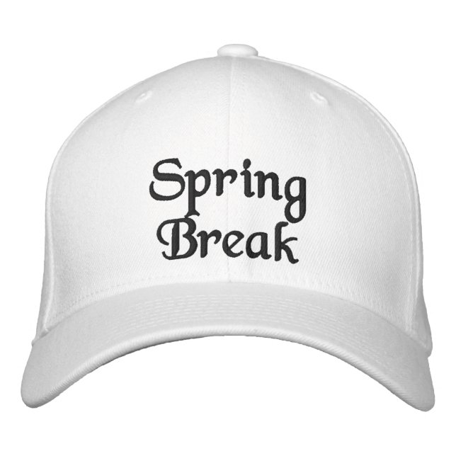 Customised Spring Break  2022 Embroidered Baseball Hat (Front)