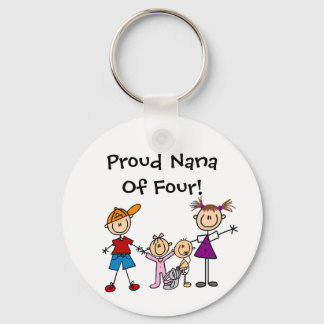 Customised Stick Figure Kids Family Keychains
